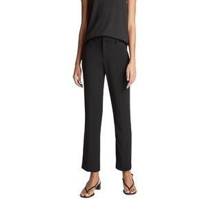 Vince Crepe Tailored Straight Leg Pant Black NWT Size 0
